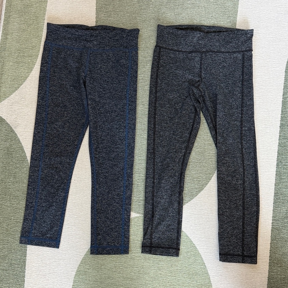 Under Armour Charcoal and Navy capri yoga pants